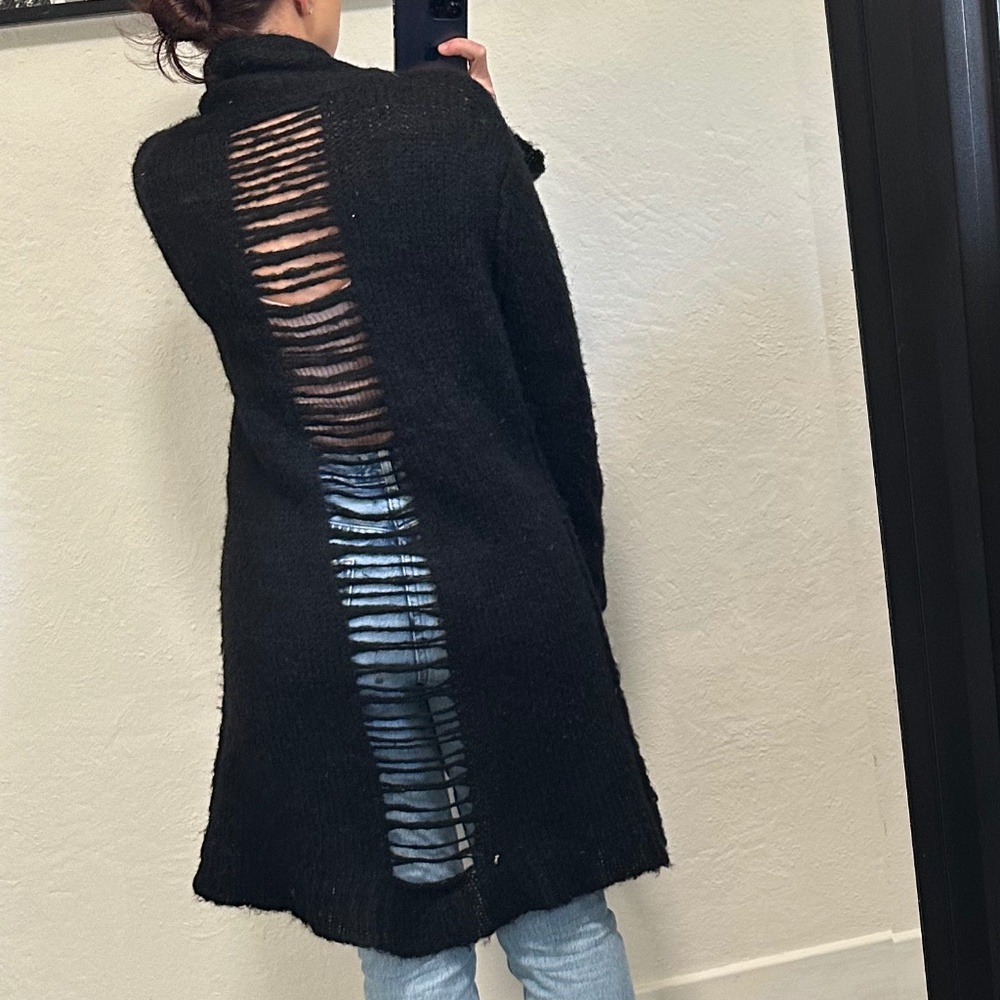 Current Elliot Distressed Cardigan